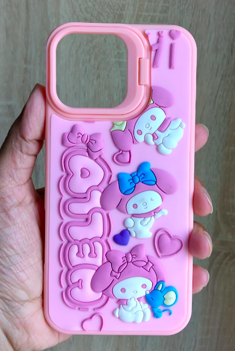 3D Silicone Cartoon Mobile Phone Case for iPhone 16 pro max
