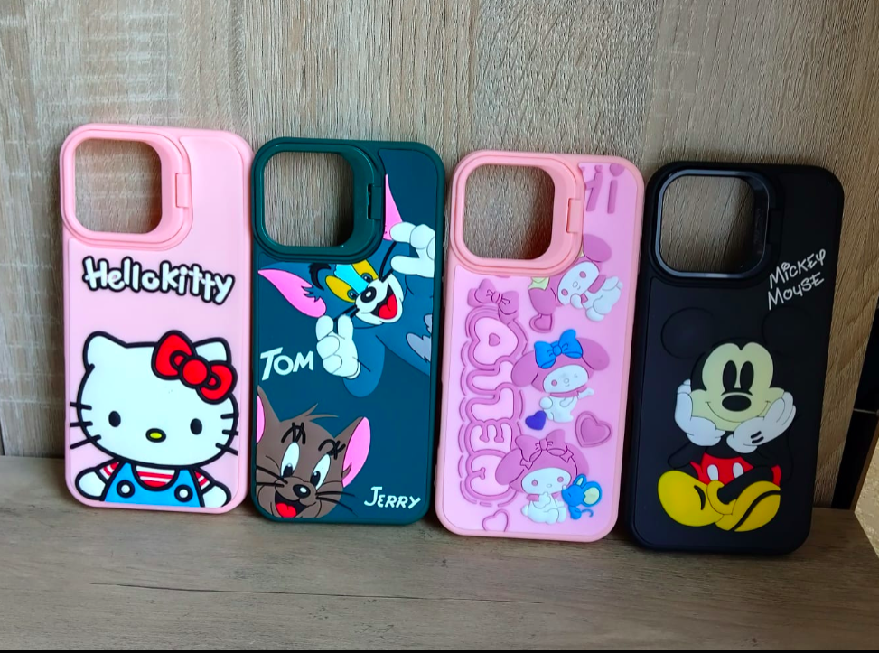 3D Silicone Cartoon Mobile Phone Case for iPhone 16 pro max
