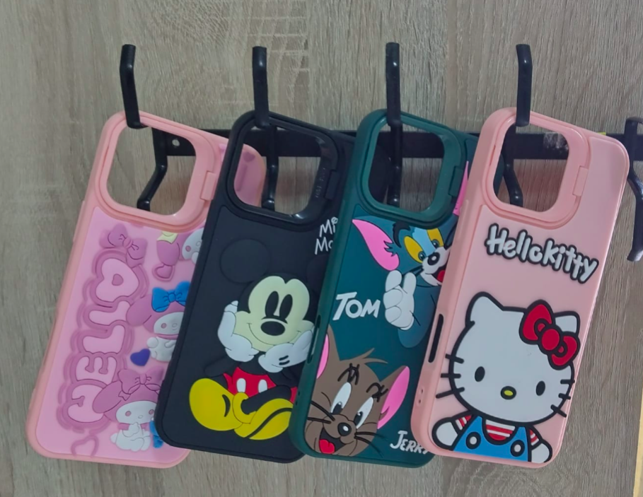 3D Silicone Cartoon Mobile Phone Case for iPhone 16 pro max