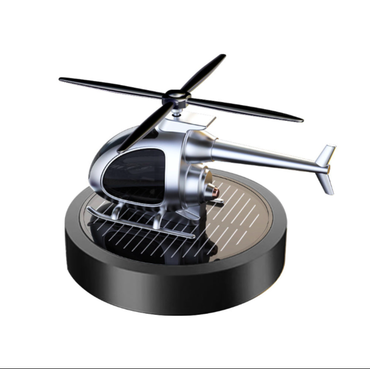 Model helicopter on a white background