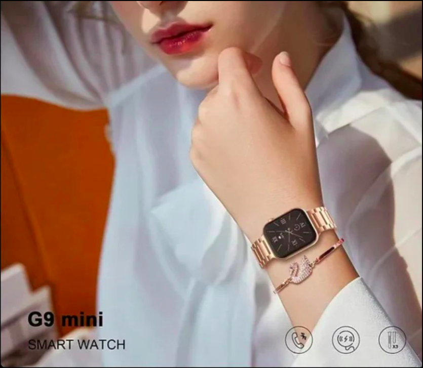 Smart watch on a person's wrist with a blurred background