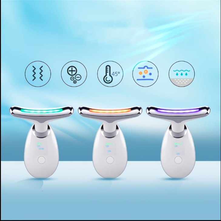 Rechargeable LED Facial And Neck Massager