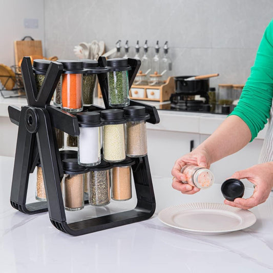 UPTO 70% OFF Spice Rack Organizer With 18 Spice Jars With Label And Organizer Rack