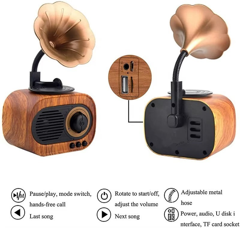 Vintage Phonograph Radio Speaker