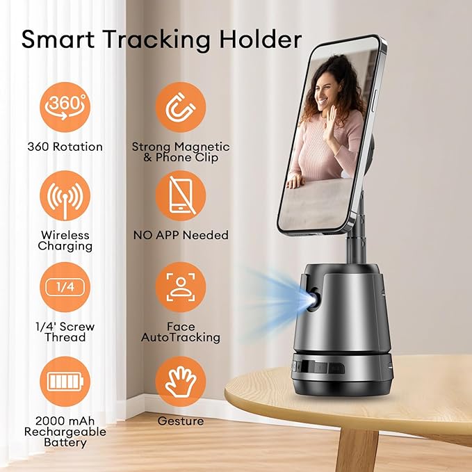 360 degree AI megnatic tracking holder - YOUR PERSONAL CAMERAMAN