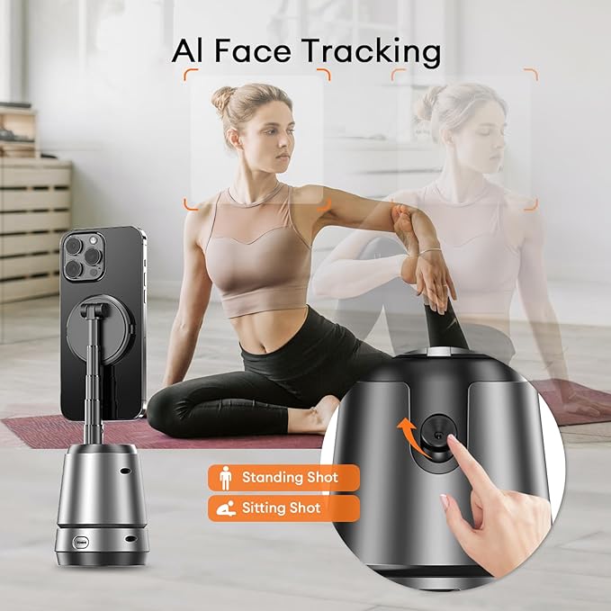 360 degree AI megnatic tracking holder - YOUR PERSONAL CAMERAMAN