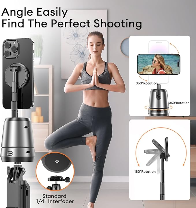 360 degree AI megnatic tracking holder - YOUR PERSONAL CAMERAMAN