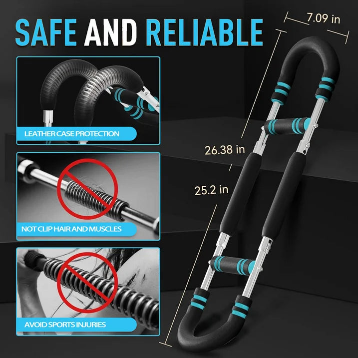 Twister Arm Trainer,Adjustable Chest Workout Equipment,Twister Arm Exerciser for Men,Grip Strength Trainer,Portable Fitness Equipment for Home