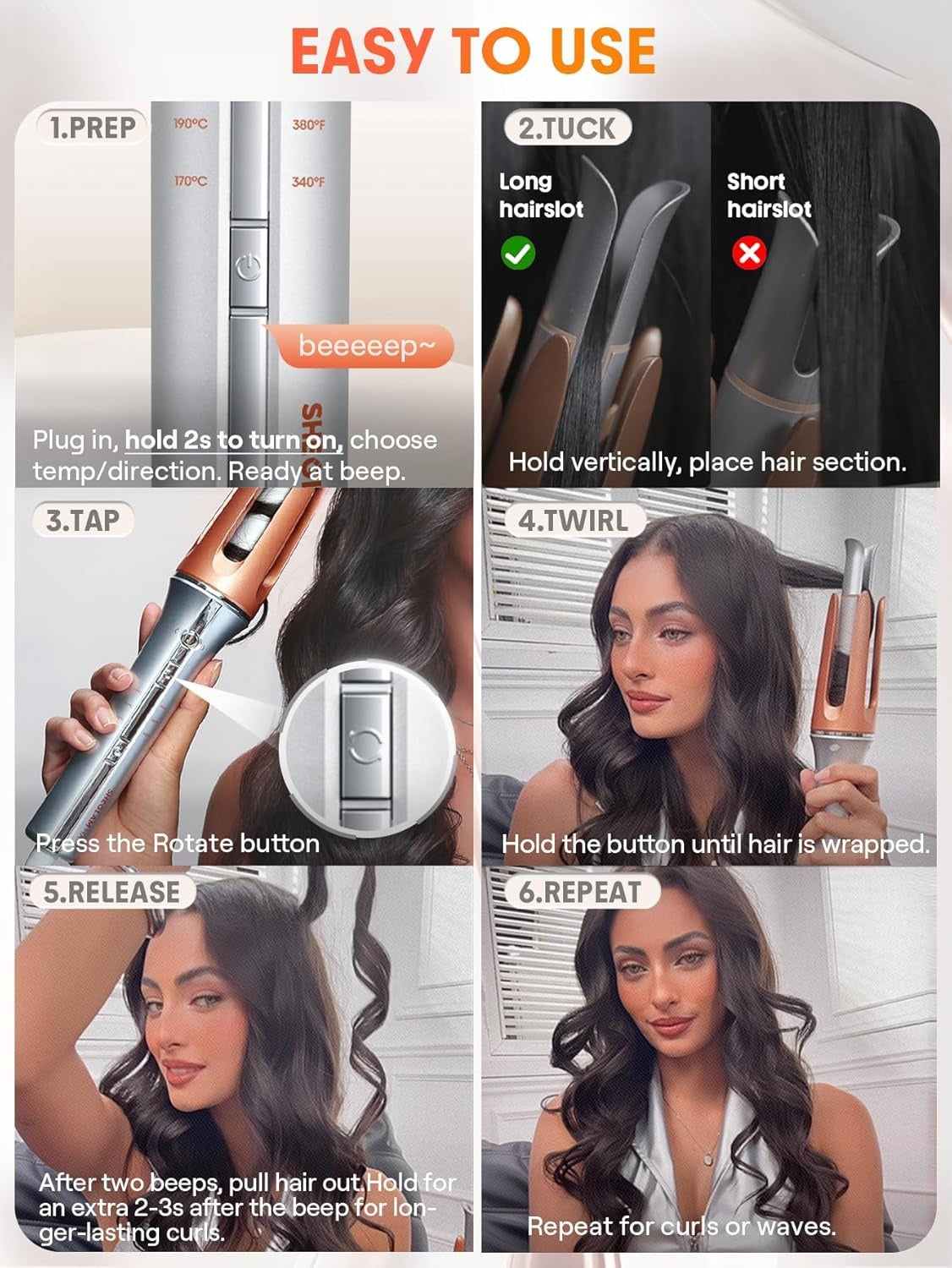 Sheglam one touch instant curler