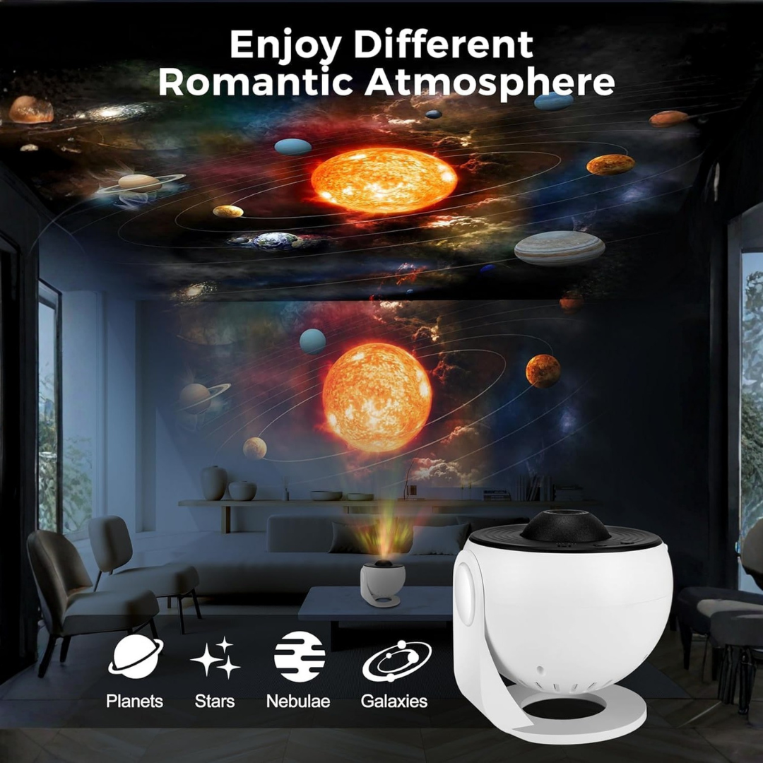 12-in-1 Planetarium Galaxy Projector – Star & Nebula Night Light for Kids & Adults