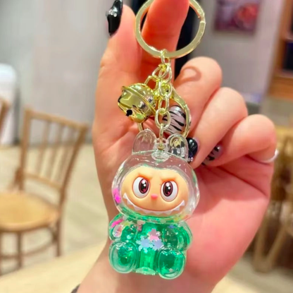 Acrylic labubu sparkles keychain