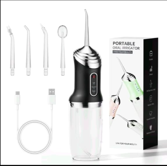 Portable Oral Irrigator Water Flosser USB Rechargeable 320ml