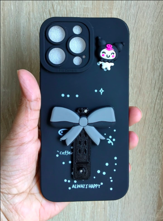 Bow design premium silicon mobile cover for Iphone 16 Pro Max