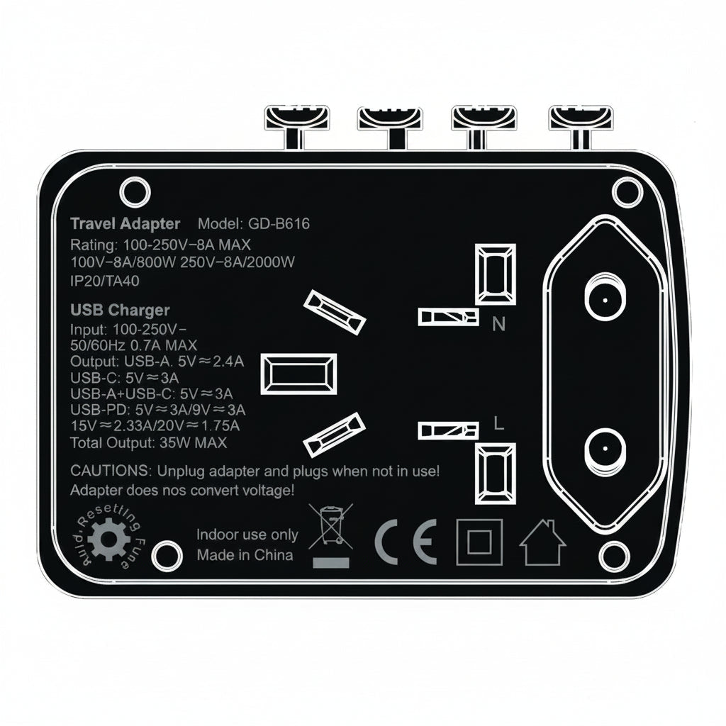 All-in-One Universal Travel Adapter