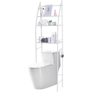 3-Tier Over-The-Toilet Bathroom Storage Rack Rust-Free Metal Space Saver