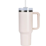 40oz Insulated Tumbler with Handle & Straw - Water Bottle