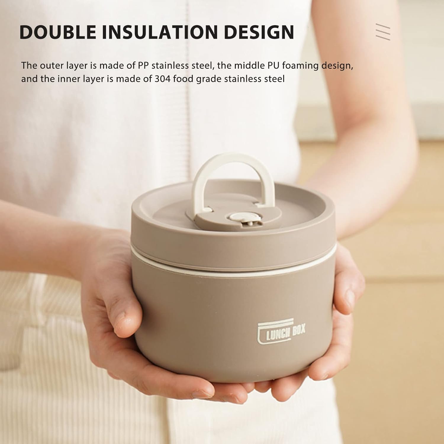 Portable Insulated Lunch bag with 4 Containers