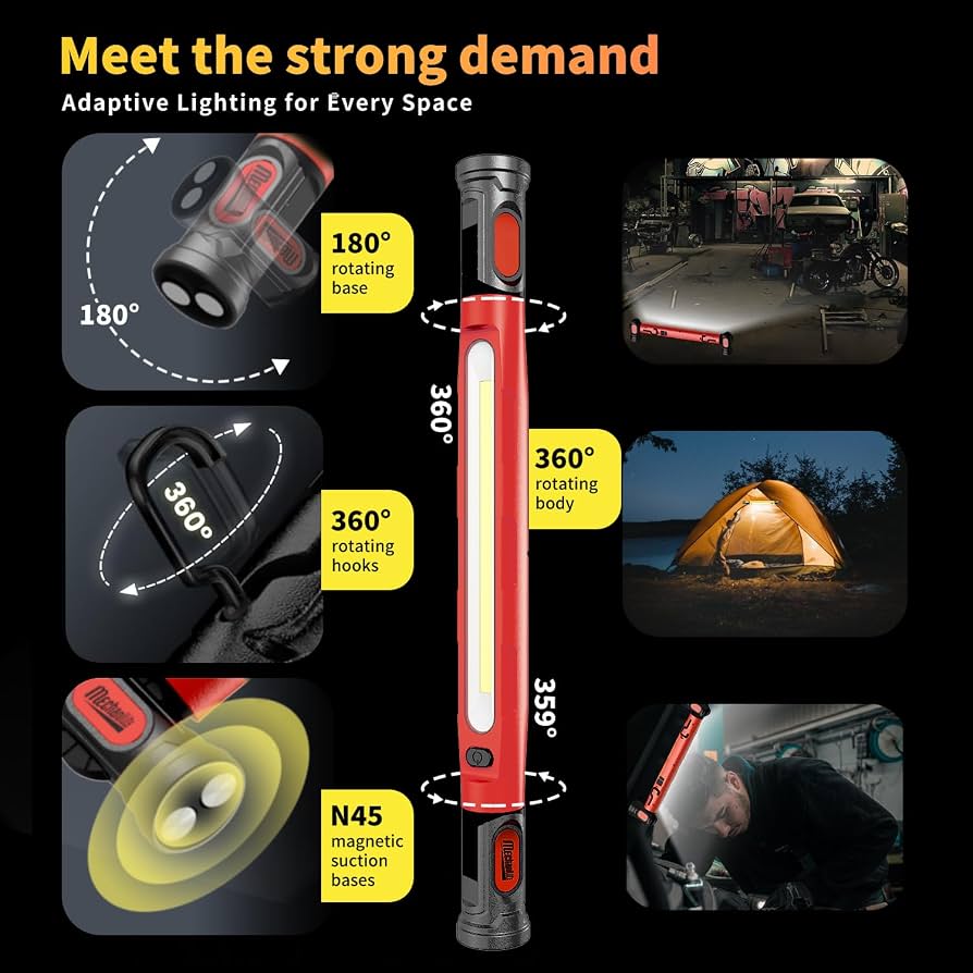 ⚡ Multi-Function Pro Magnetic COB Work Light