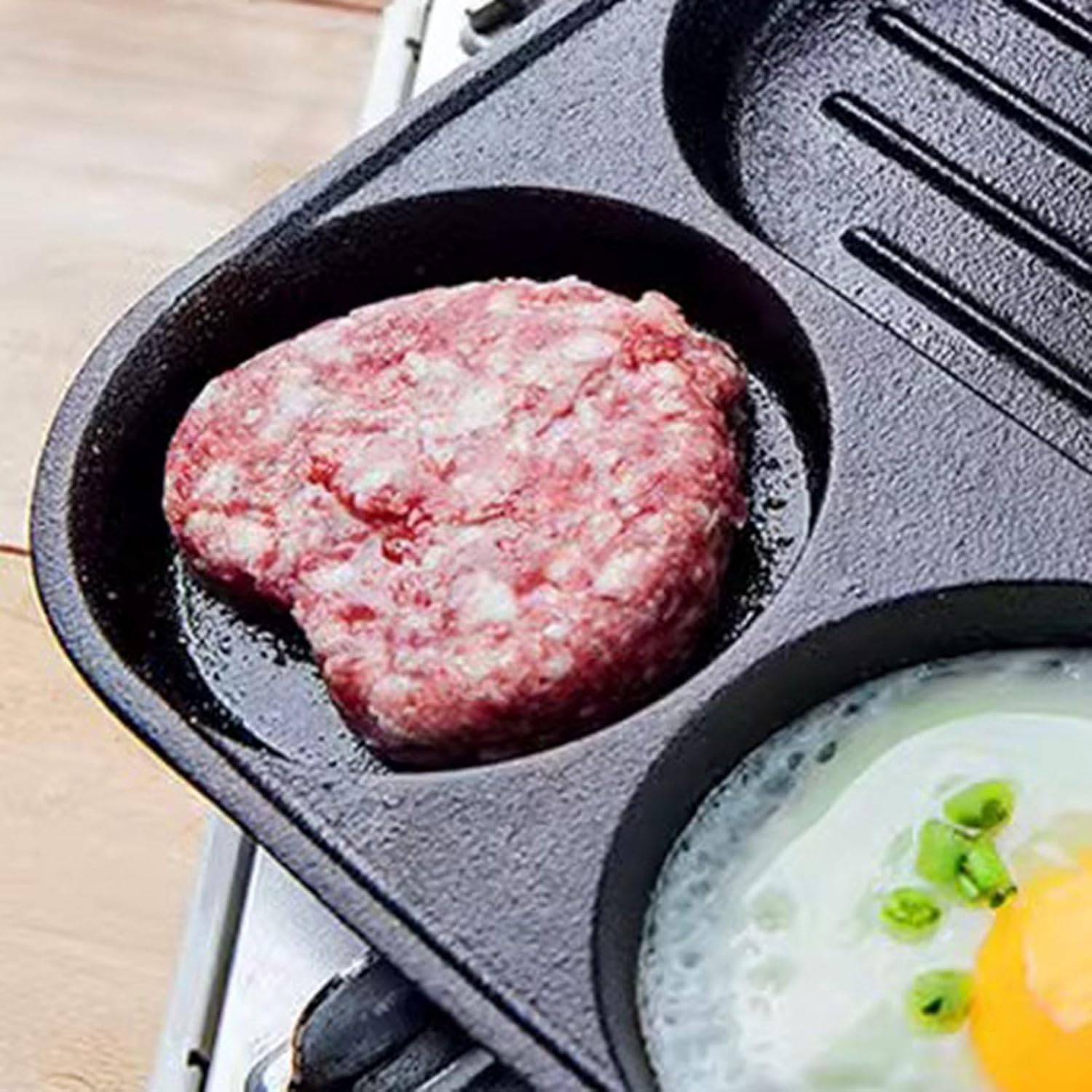 3-In-1 Divided Nonstick Grill Pan