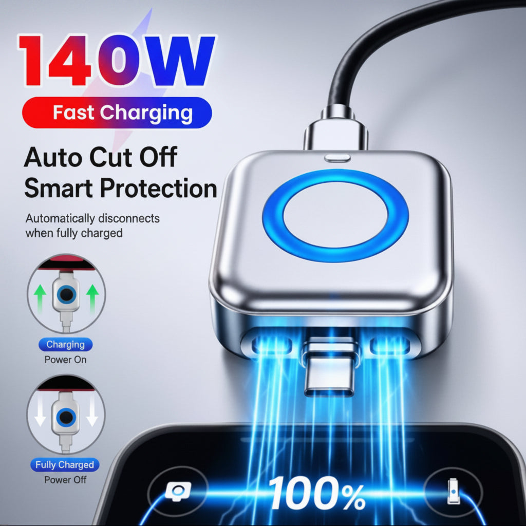 140W Smart Type-C Auto Disconnect Charger