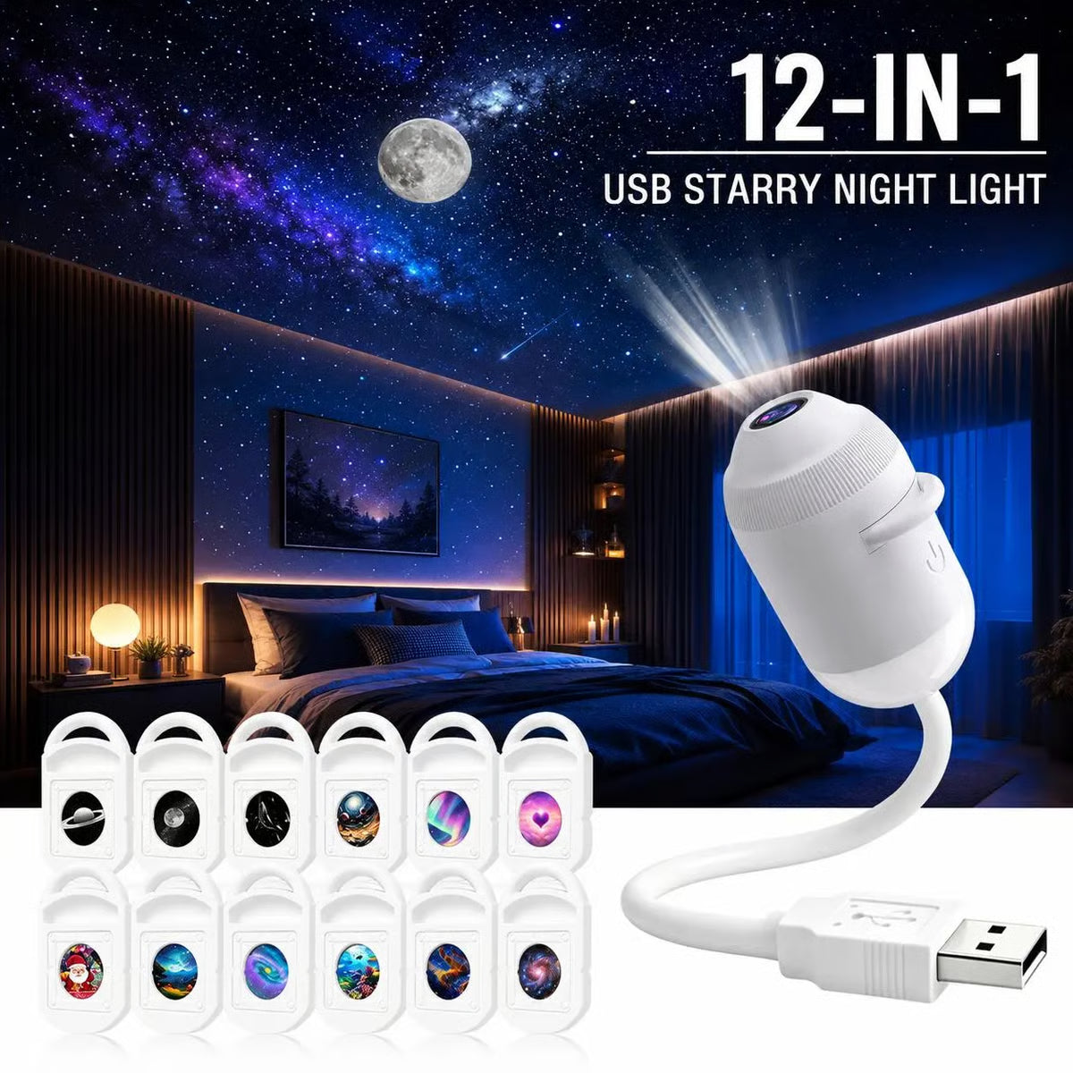 12 IN 1 Mini Usb Projector