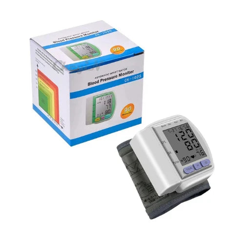 Automatic Wrist Watch Blood Pressure Monitor CK-102S – Portable & Digital
