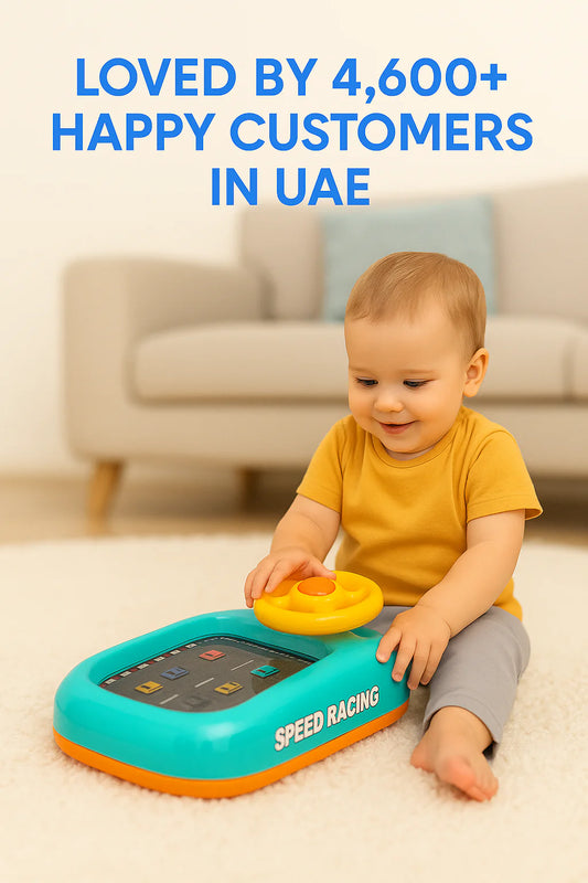 Car Racing Adventure Toy, Musical Steering Wheel Racing Car ToY