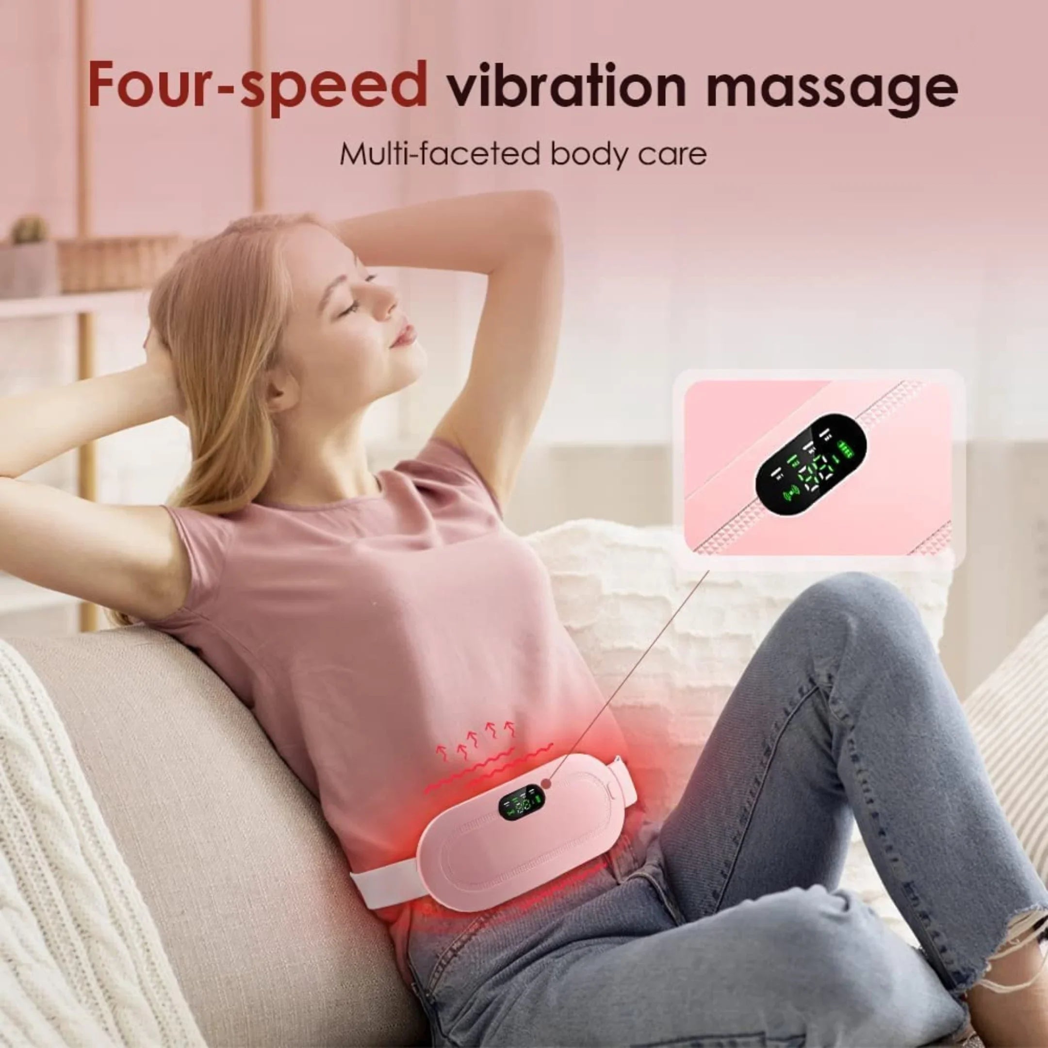 Cordless Heating Pad for Period Pain Relief & Back Pain