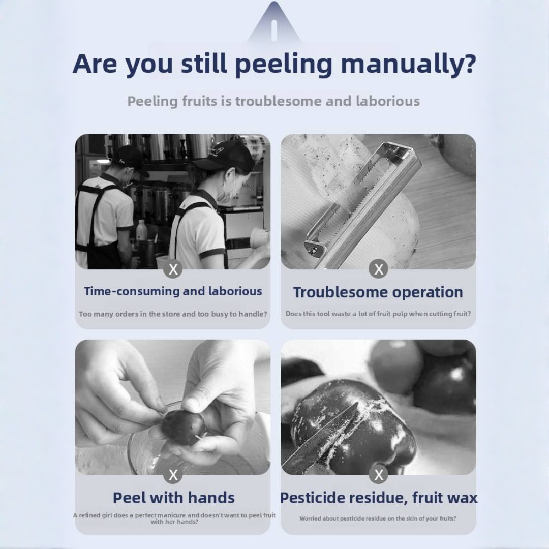 Electric Automatic Fruit Peeler – High-Efficiency Commercial & Home Kitchen Tool (Peels in Seconds)