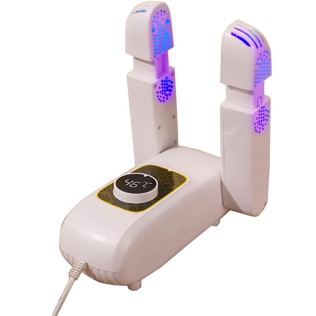 Electric Shoe Heat Dryer with Purple Light | Folding & Adjustable Shoe Boot Dryer | Quick Drying, Odor Elimination for Sweaty Shoes