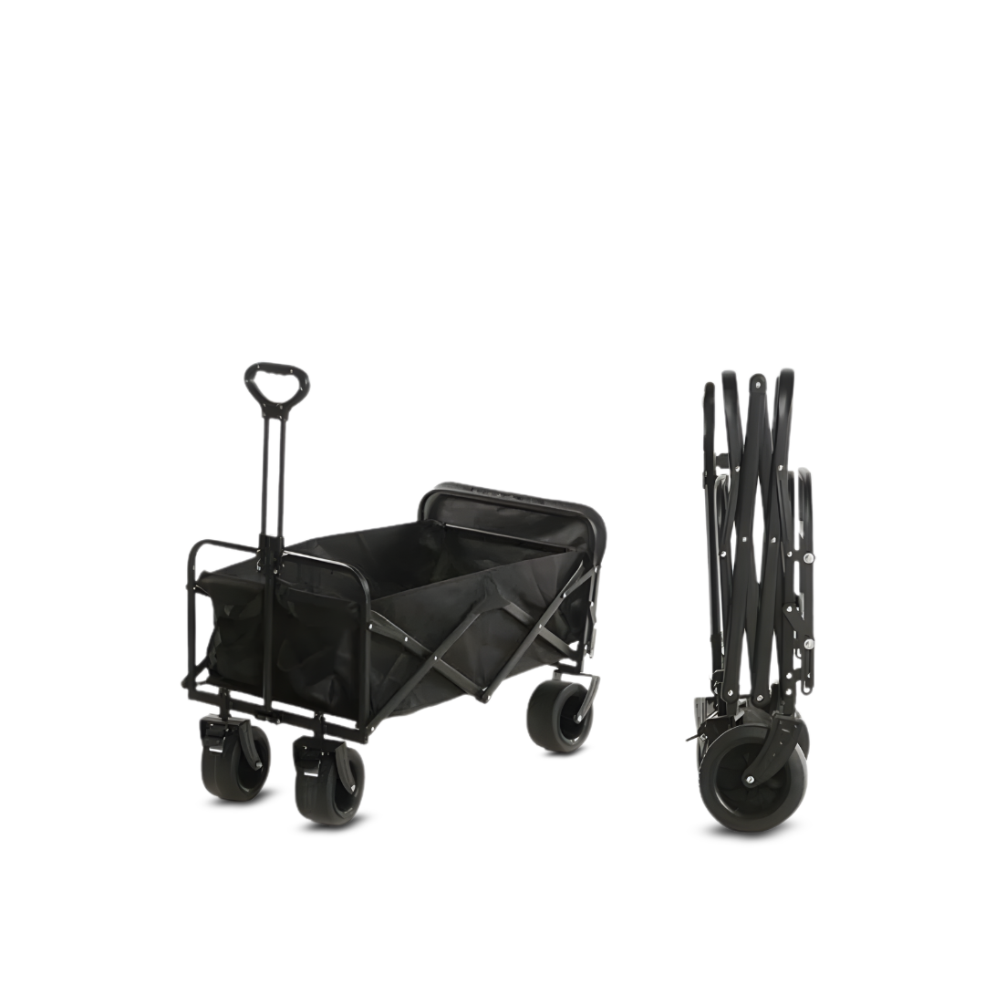 Folding Wagon Trolley Cart | 300 LBS Load & Expandable Storage