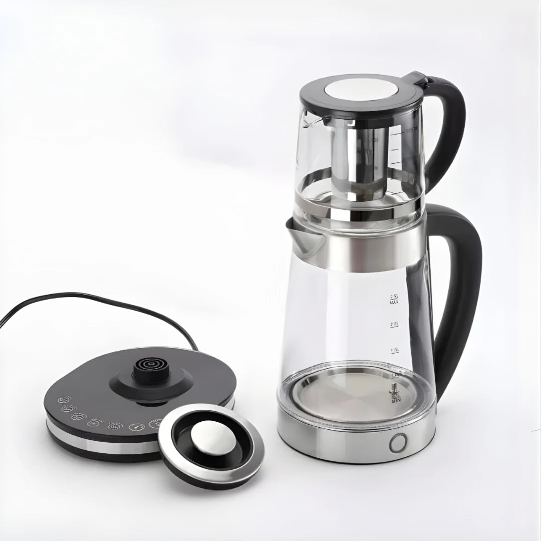 Electric Glass Tea Maker 2.2L Kettle with Infuser - 2800W