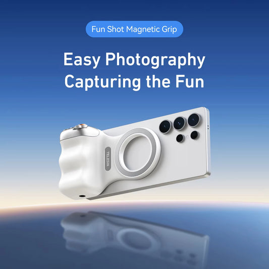 Fun Shot Magnetic Phone Camera DSLR Style Shutter Grip for Smart Phones & Android