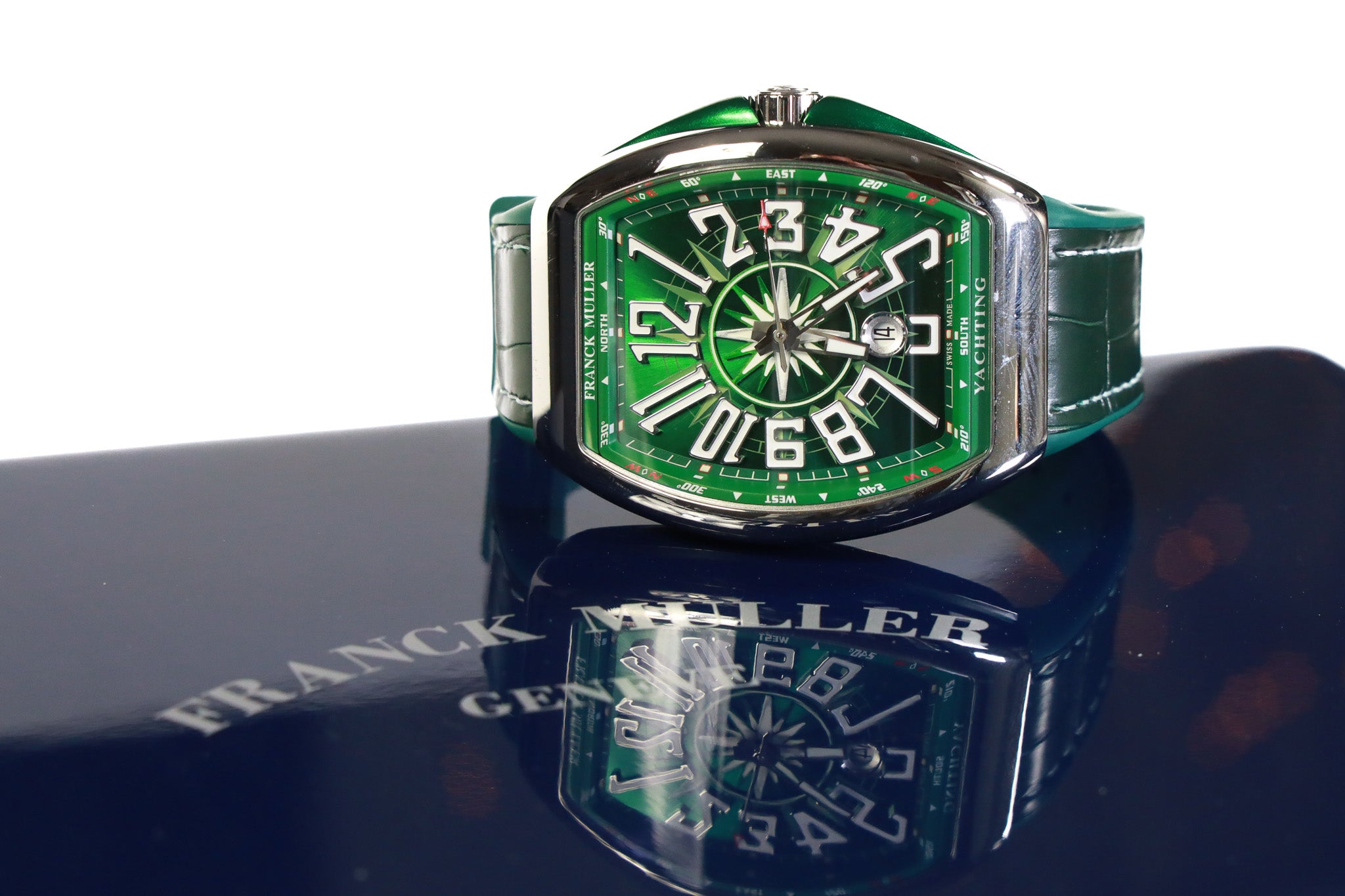 Franck Muller Vanguard Yachting Steel Green dial 45mm