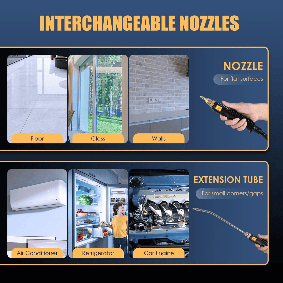 Portable Steam Cleaner – Handheld High-Pressure Steam Cleaning Machine for Home, Kitchen, Bathroom, Car & Upholstery