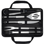 BBQ Grill Tool Set 5-Piece Stainless Steel with Carry Case