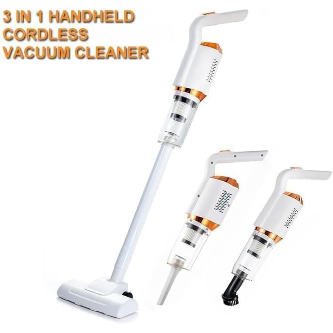 3-in-1 Cordless Vacuum Cleaner - Multi-Surface Cleaning & Sterilizer
