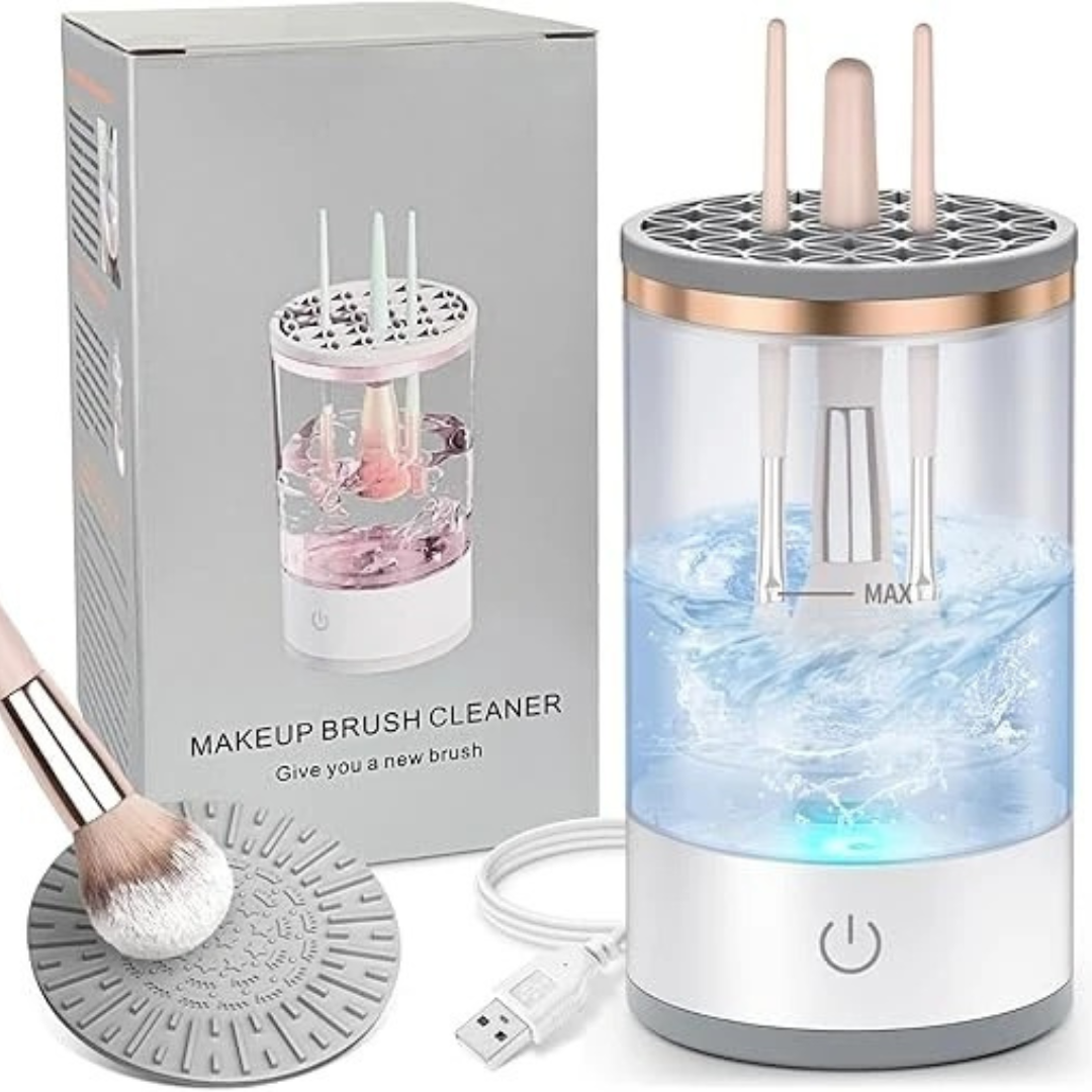 Quick Electric Makeup Brush Cleaner & Dryer Machine | Deep Cleaning & Fast Drying Station for All Cosmetic Brushes