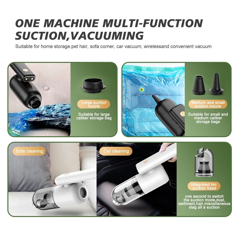 Cordless Car Vacuum Cleaner UAE – Compact, Foldable, LED