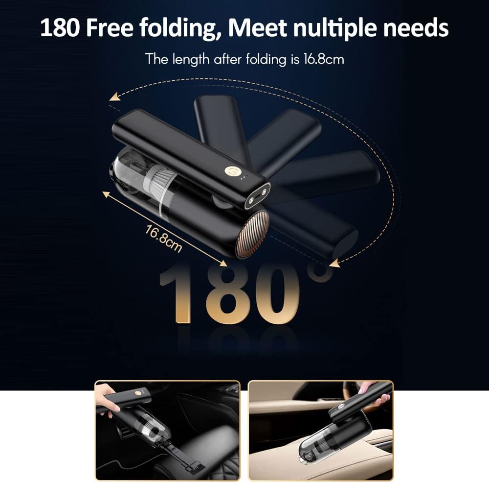 Cordless Car Vacuum Cleaner UAE – Compact, Foldable, LED