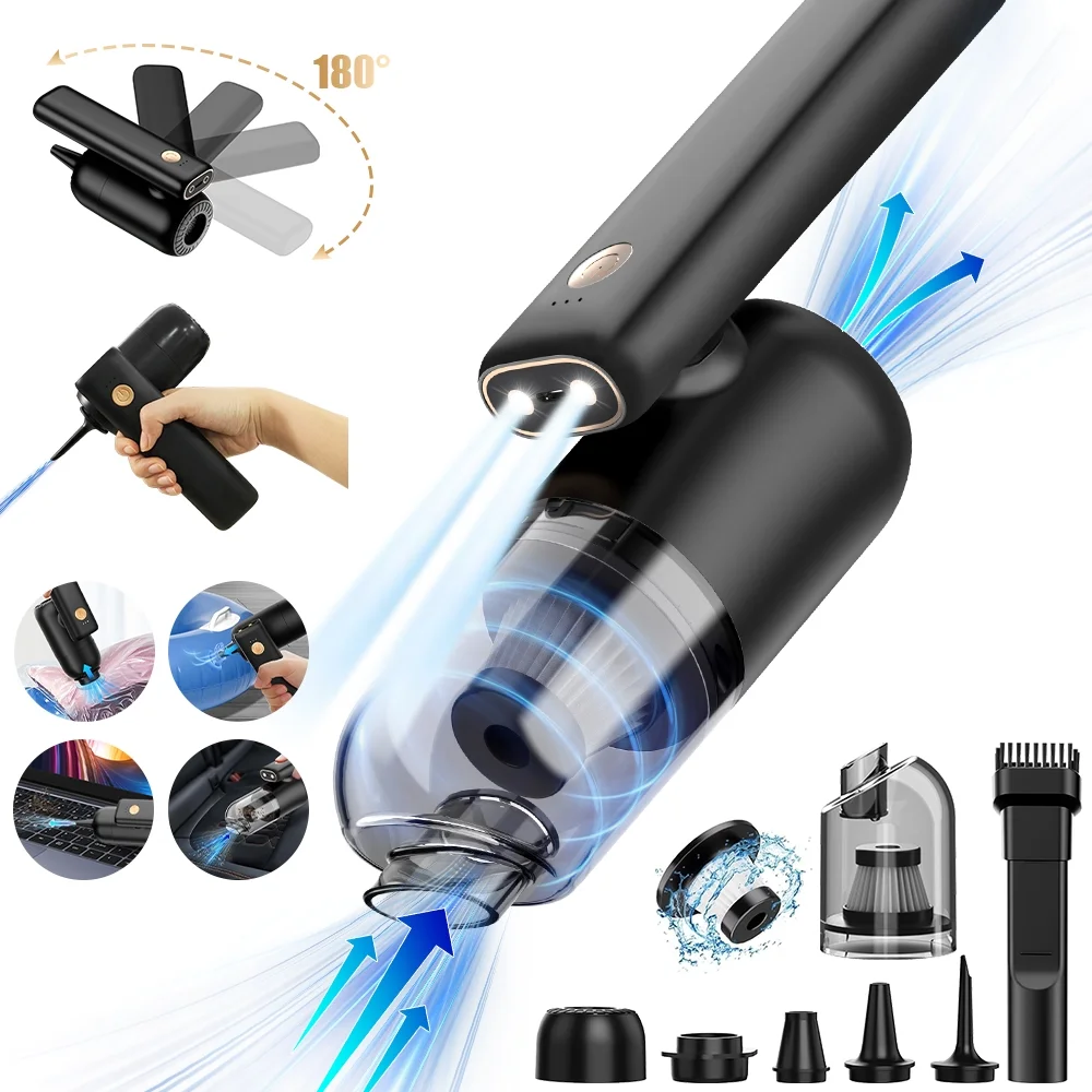 Cordless Car Vacuum Cleaner UAE – Compact, Foldable, LED