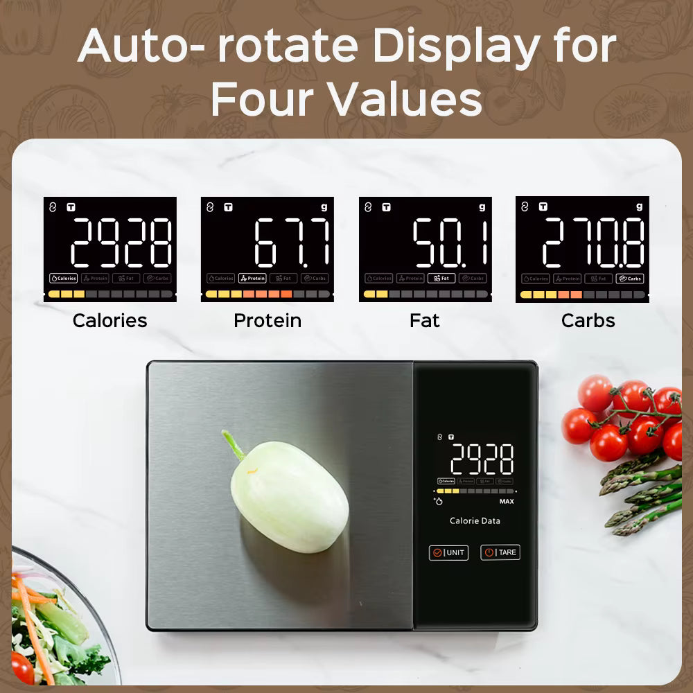 5KG Stainless Steel Smart Kitchen Scale