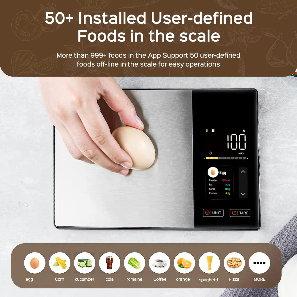 5KG Stainless Steel Smart Kitchen Scale