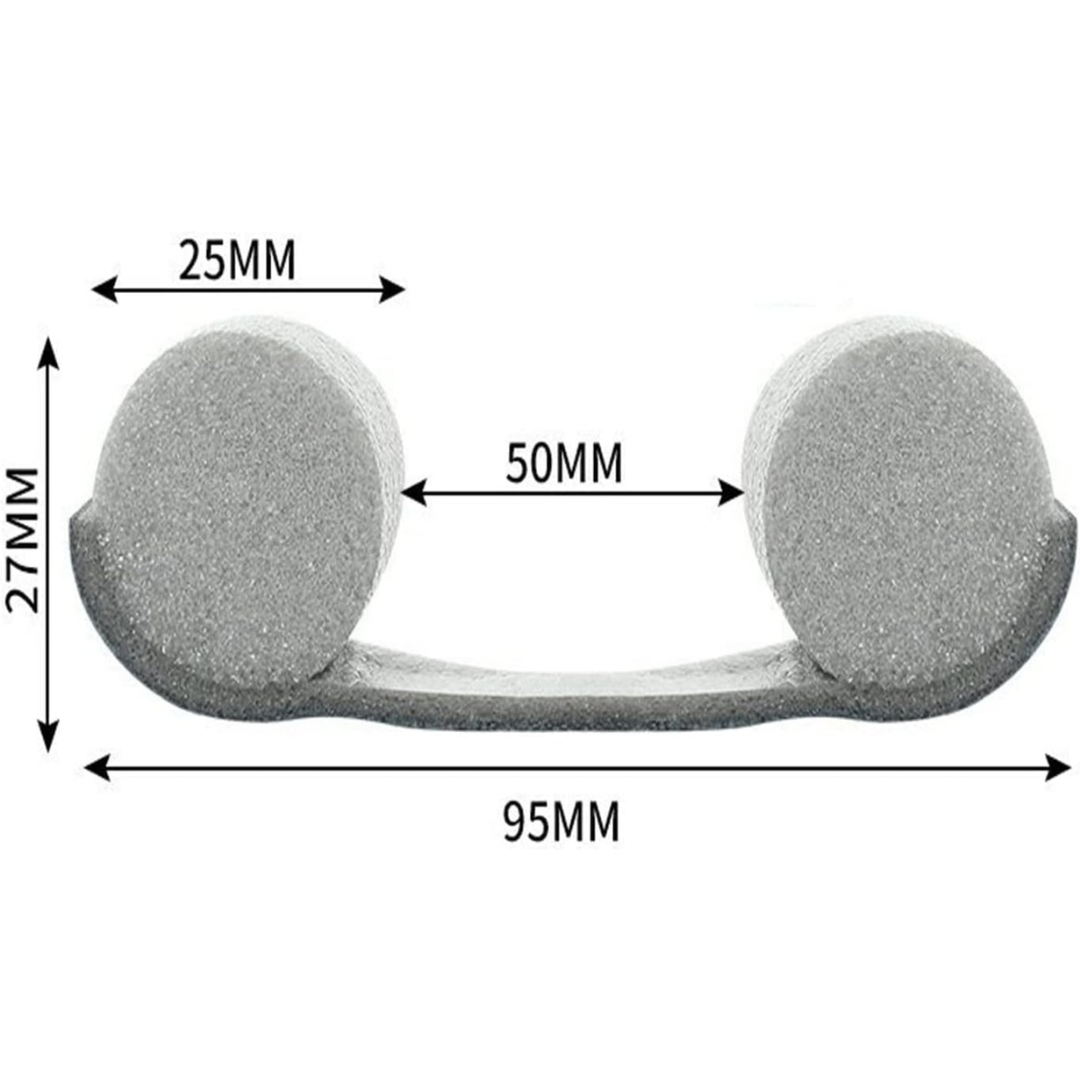 Twin Door Draft Stopper and Double-Sided Under Door Noise Blocker