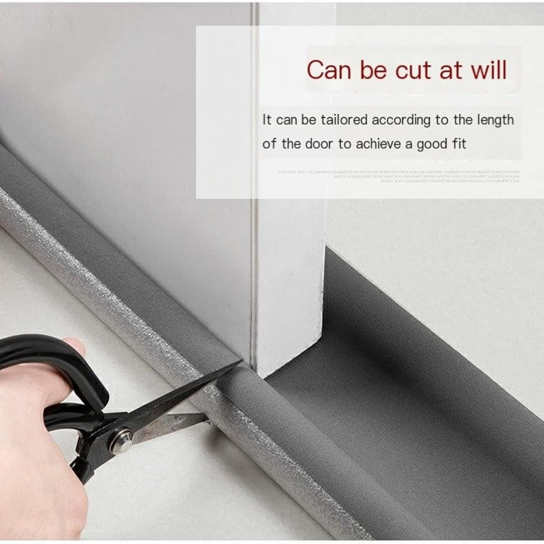 Twin Door Draft Stopper and Double-Sided Under Door Noise Blocker