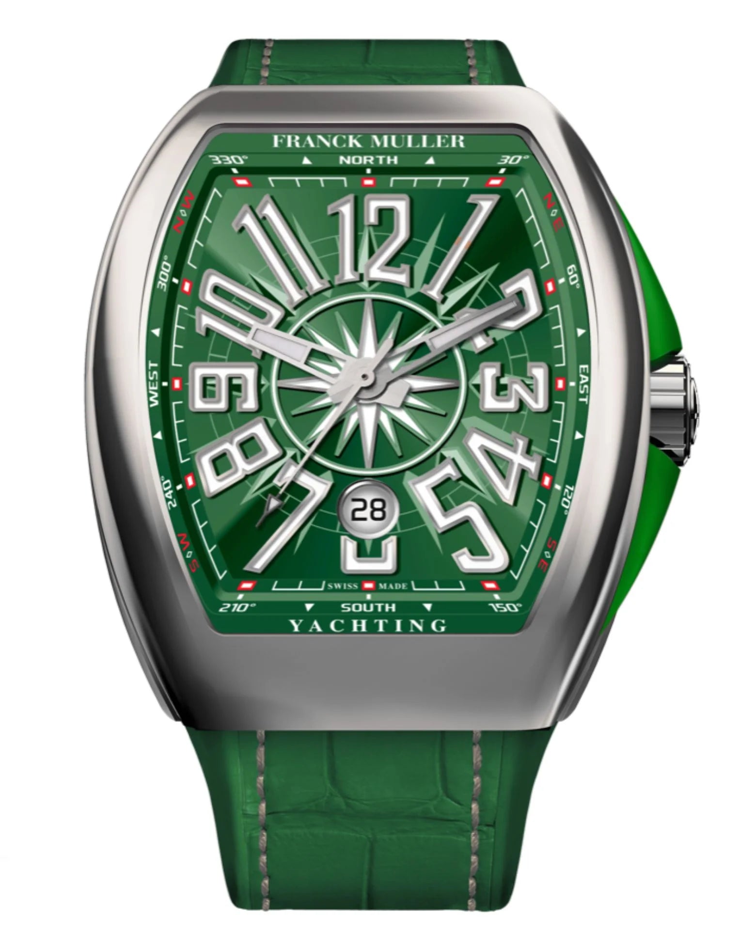 Franck Muller Vanguard Yachting Steel Green dial 45mm