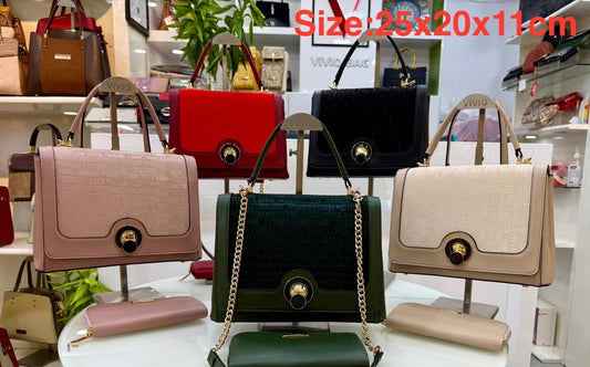 5 Elegant Women’s Shoulder Bag with Matching Pouch