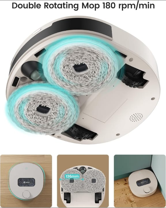 Lefant T1 Self-Cleaning Robot Mop, Smart Mapping