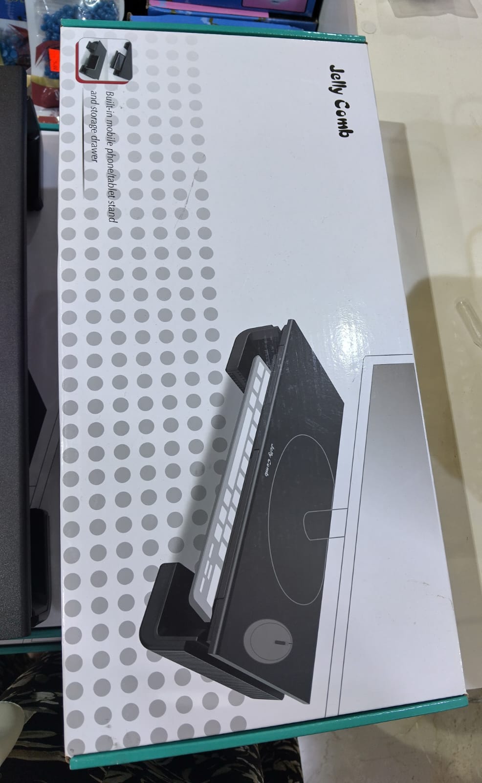 Jelly Comb product packaging with branding on a white background