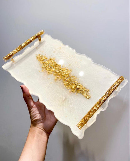 Customized Resin Tray with 4pcs Coaster Set